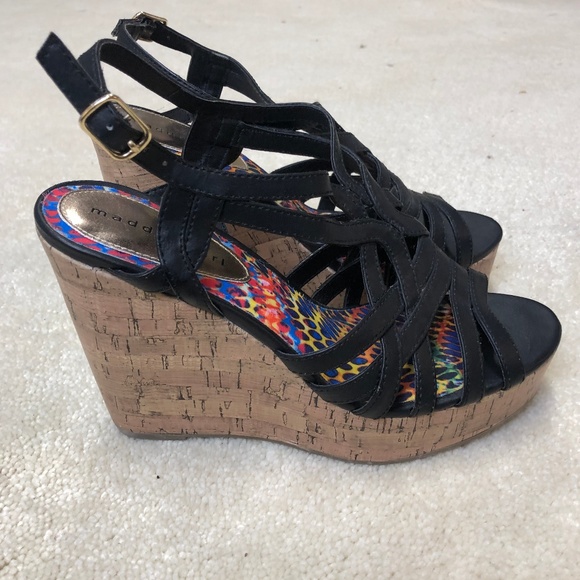 madden girl cork wedges